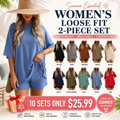 🔥Women's Casual Loose-fitting Two-Piece Set